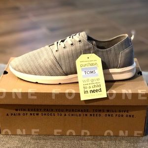 Tom’s Viaje Sneaker - Vapor Blue Striped Linen